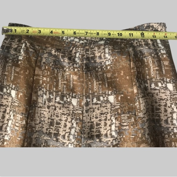 Tory Burch Wool Silk Pleaded Printed Skirt Size 2 - Picture 8 of 12